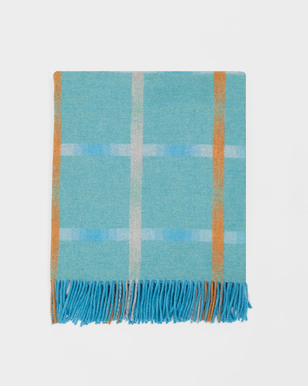 Maree Jade merino lambswool throw by Remony - detail