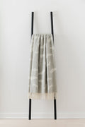 Nature Feather Silver merino lambswool throw by Remony