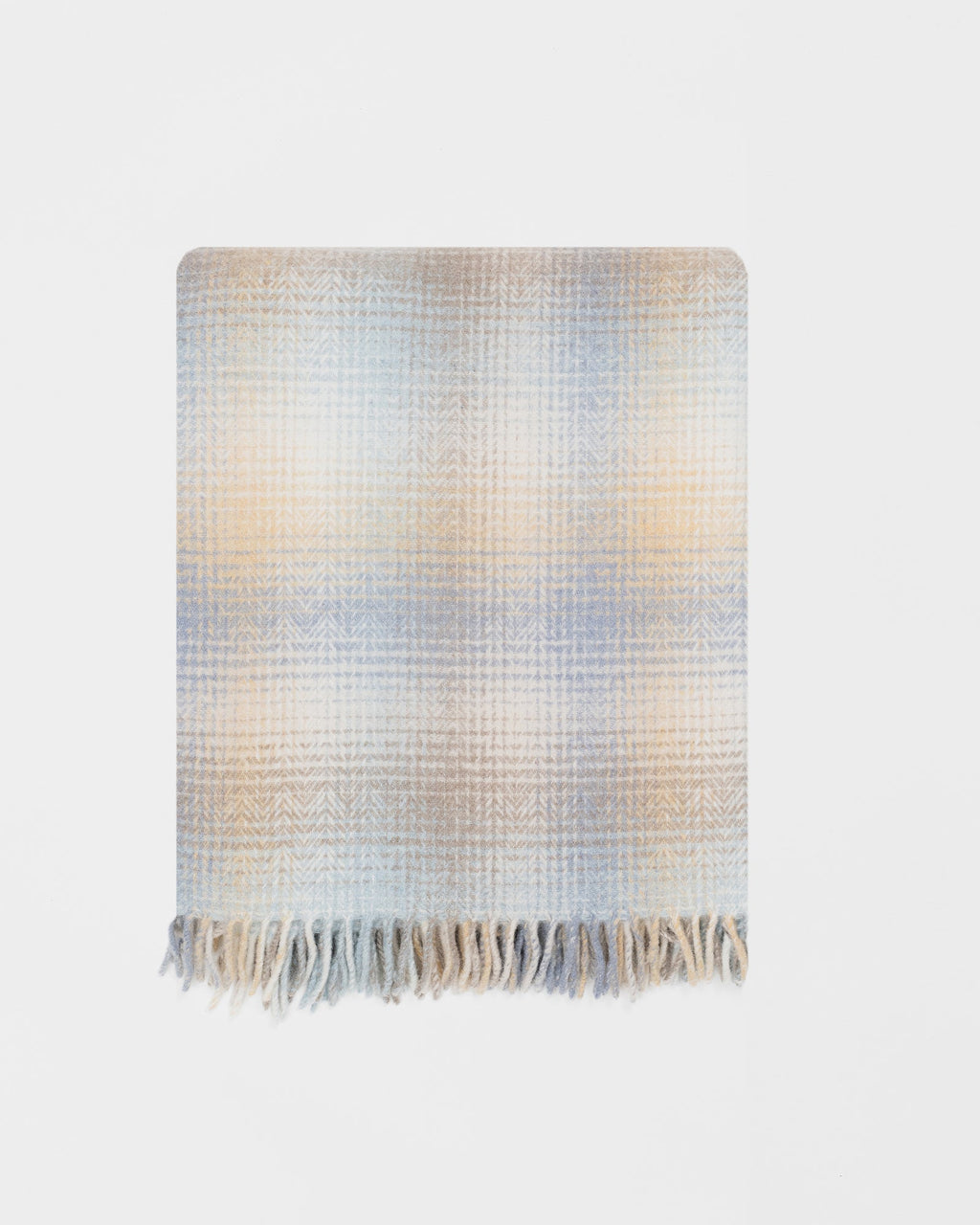 Lunan Shore merino lambswool throw by Remony - detail