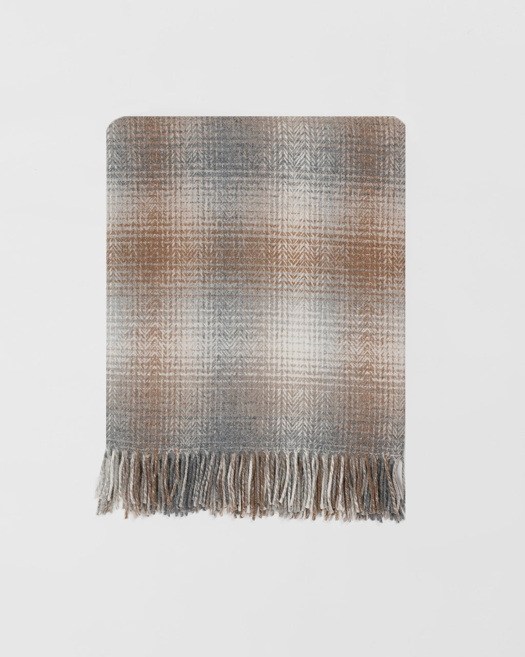 Lunan Bracken merino lambswool throw by Remony - detail