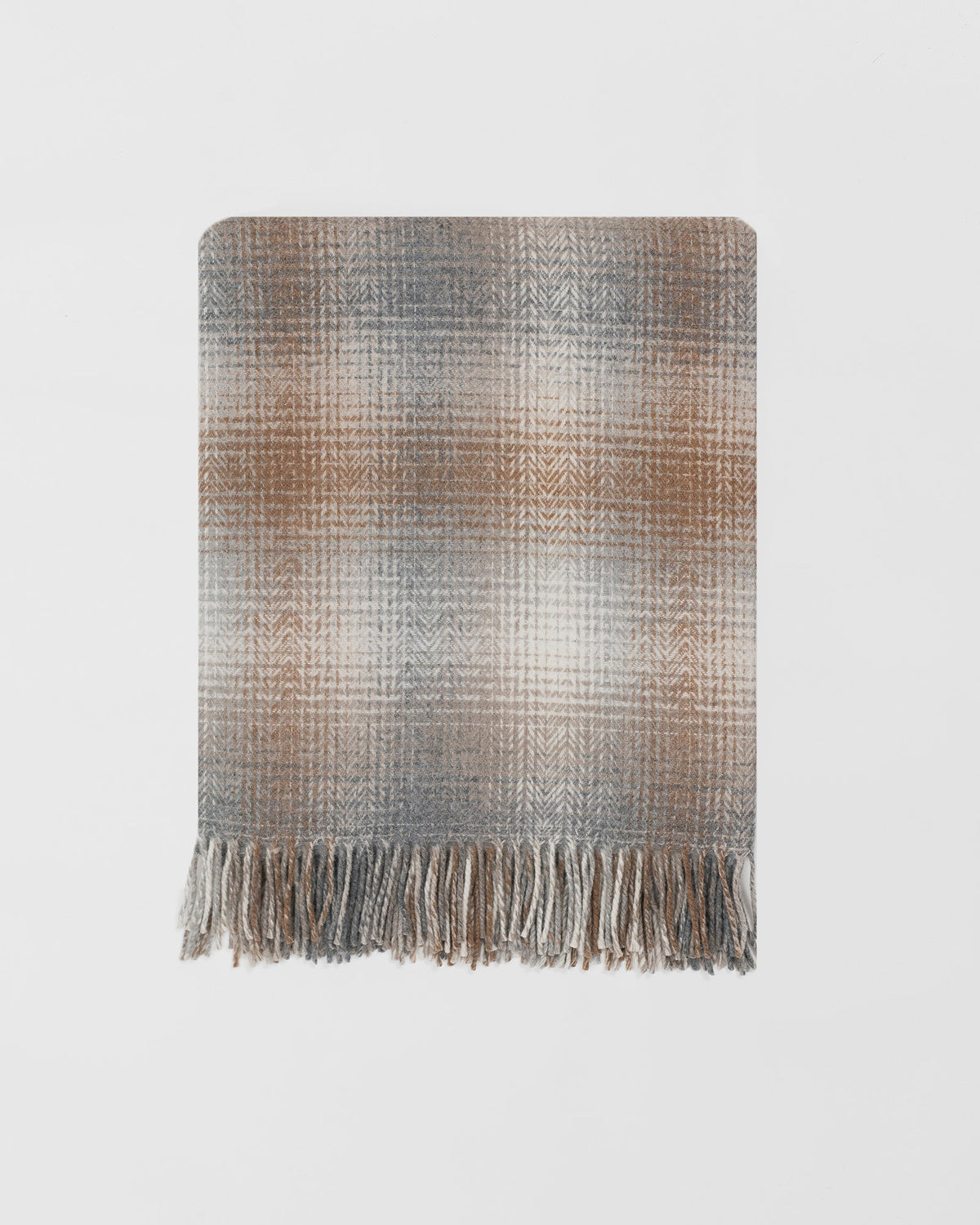 Lunan Bracken merino lambswool throw by Remony - detail