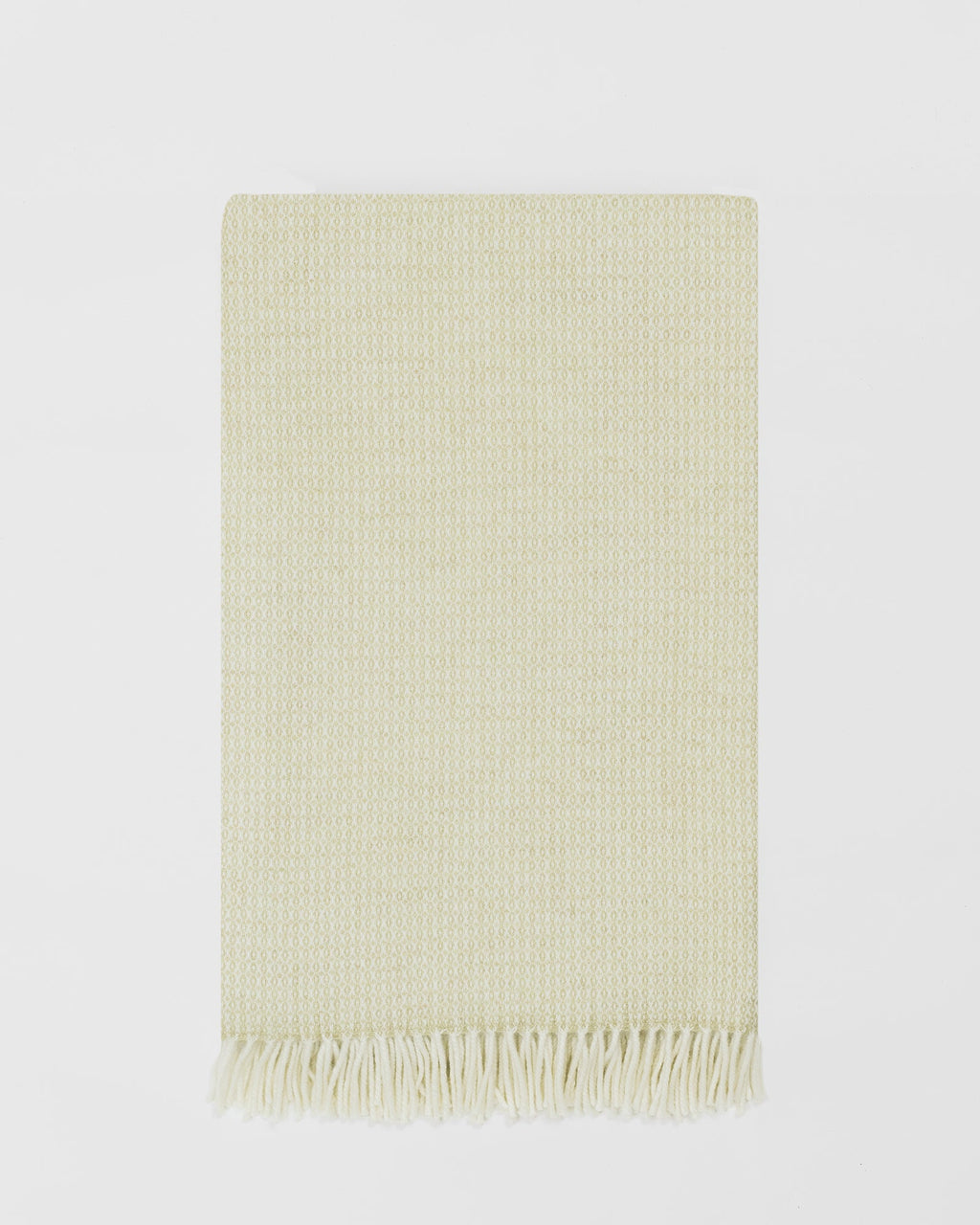 Clova Moss merino lambswool throw by Remony - detail
