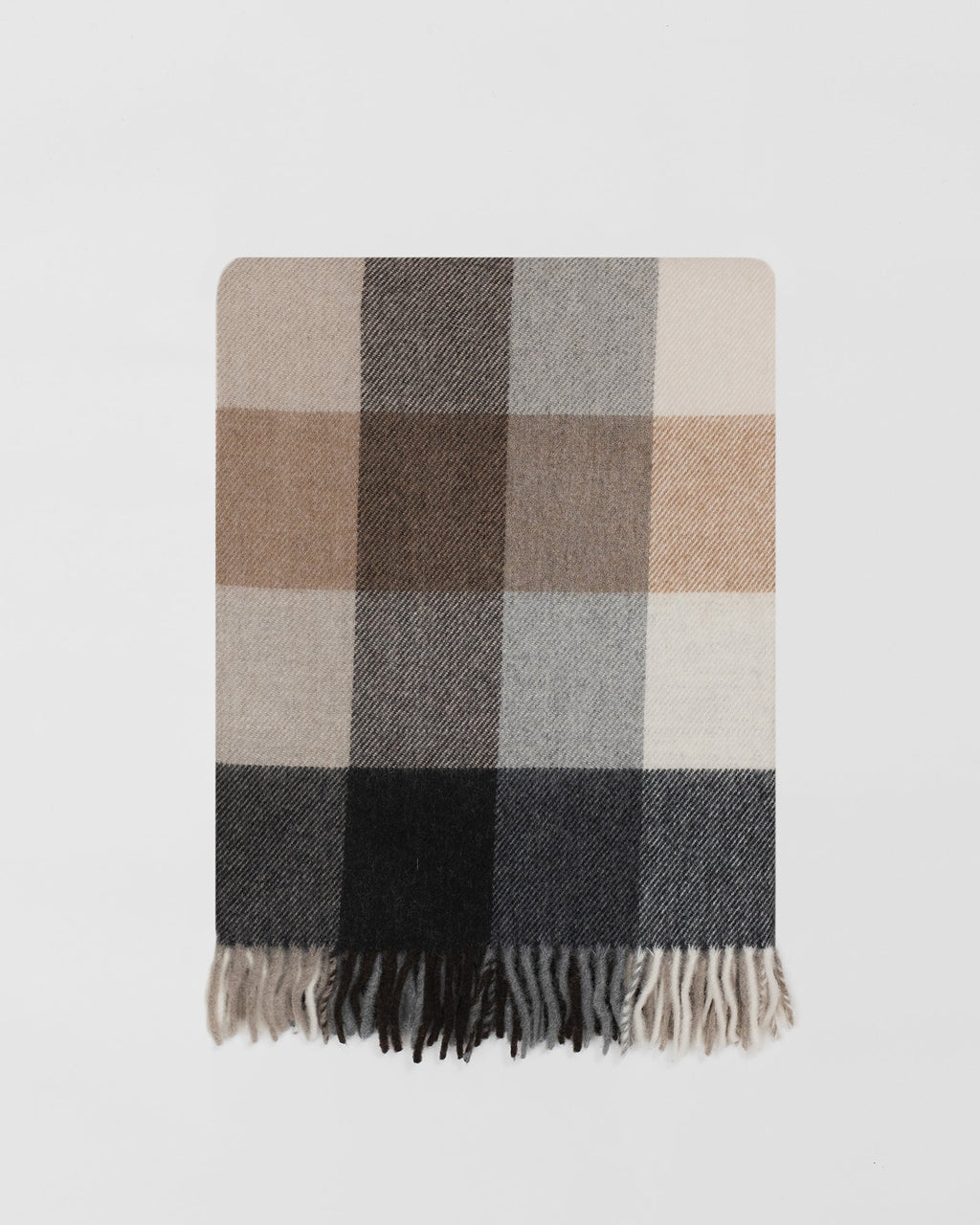 Dunira Natural merino lambswool throw by Remony