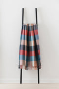 Dunira Sorbet merino lambswool throw by Remony