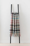 Pitnacree Rose merino lambswool throw by Remony