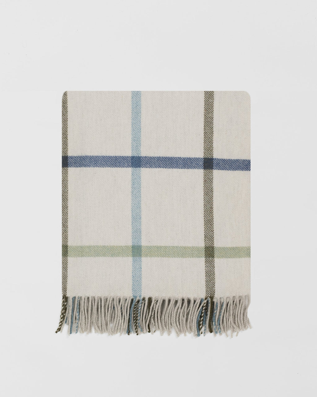 Milton Glade merino lambswool throw by Remony - detail
