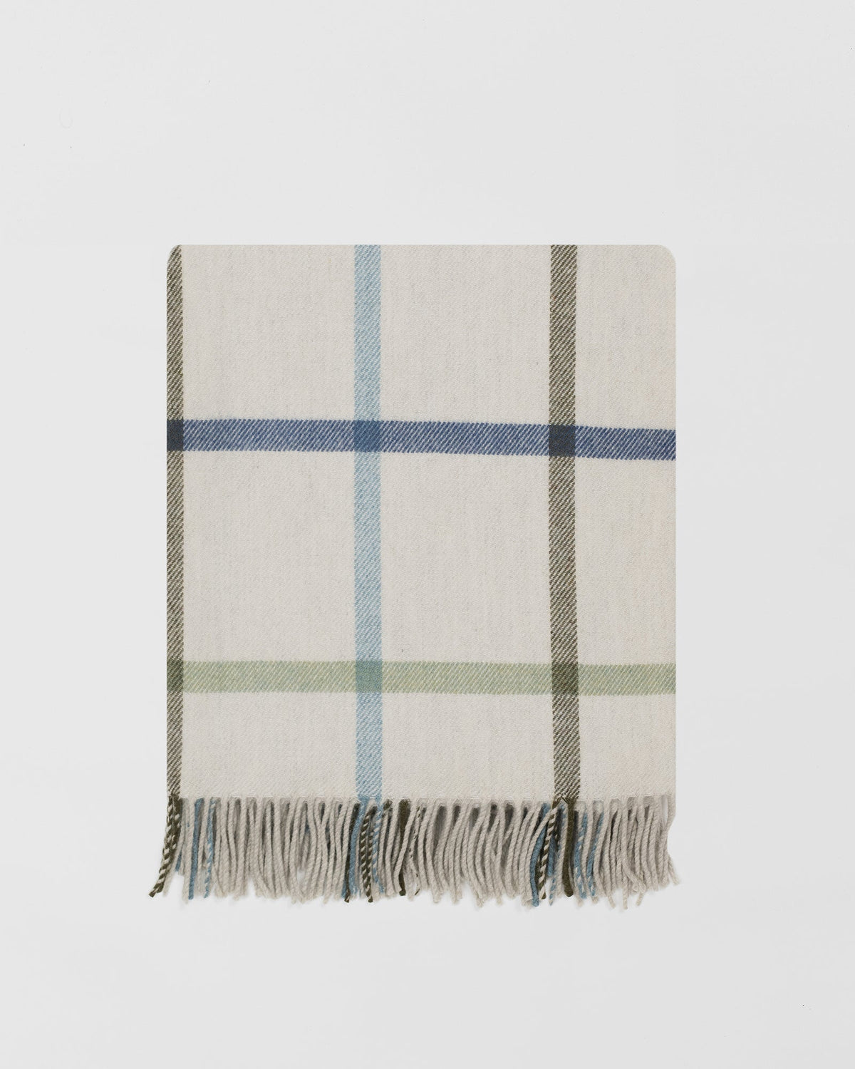 Milton Glade merino lambswool throw by Remony - detail