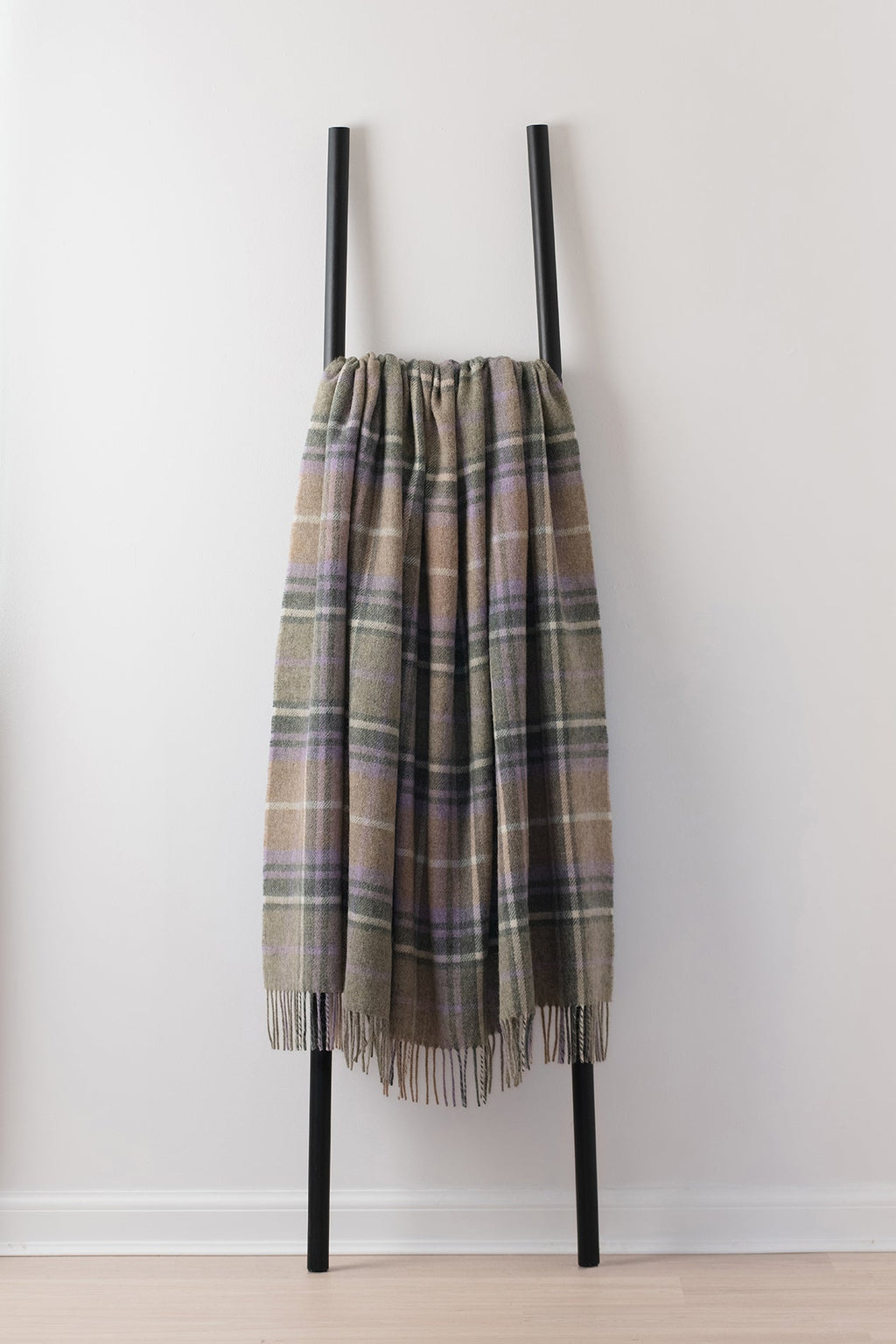 Inver Harebell recycled wool throw by Remony