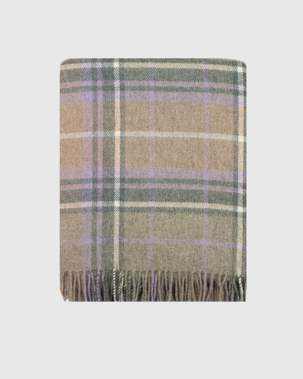 Inver Harebell recycled wool throw by Remony - detail