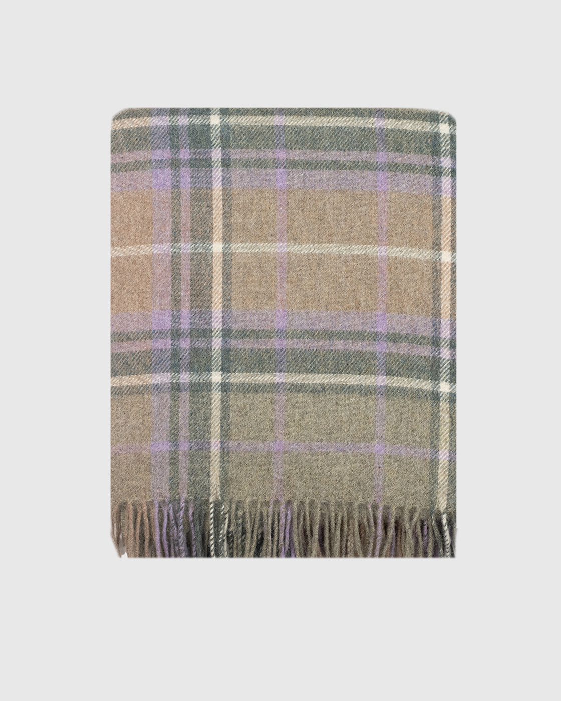 Inver Harebell recycled wool throw by Remony - detail