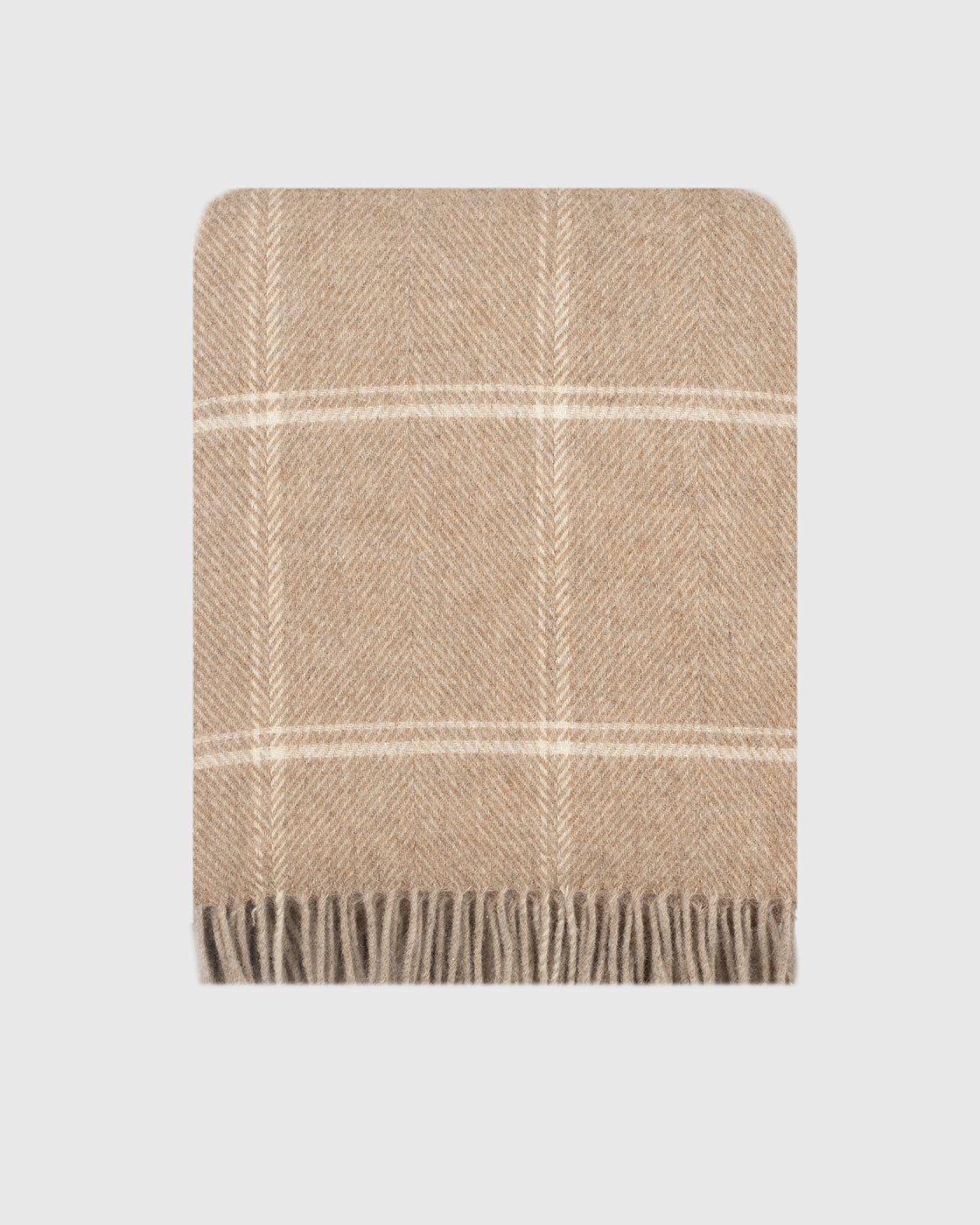 Weem Fern recycled wool throw by Remony - detail