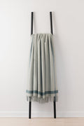 Stix Seafoam recycled wool throw by Remony
