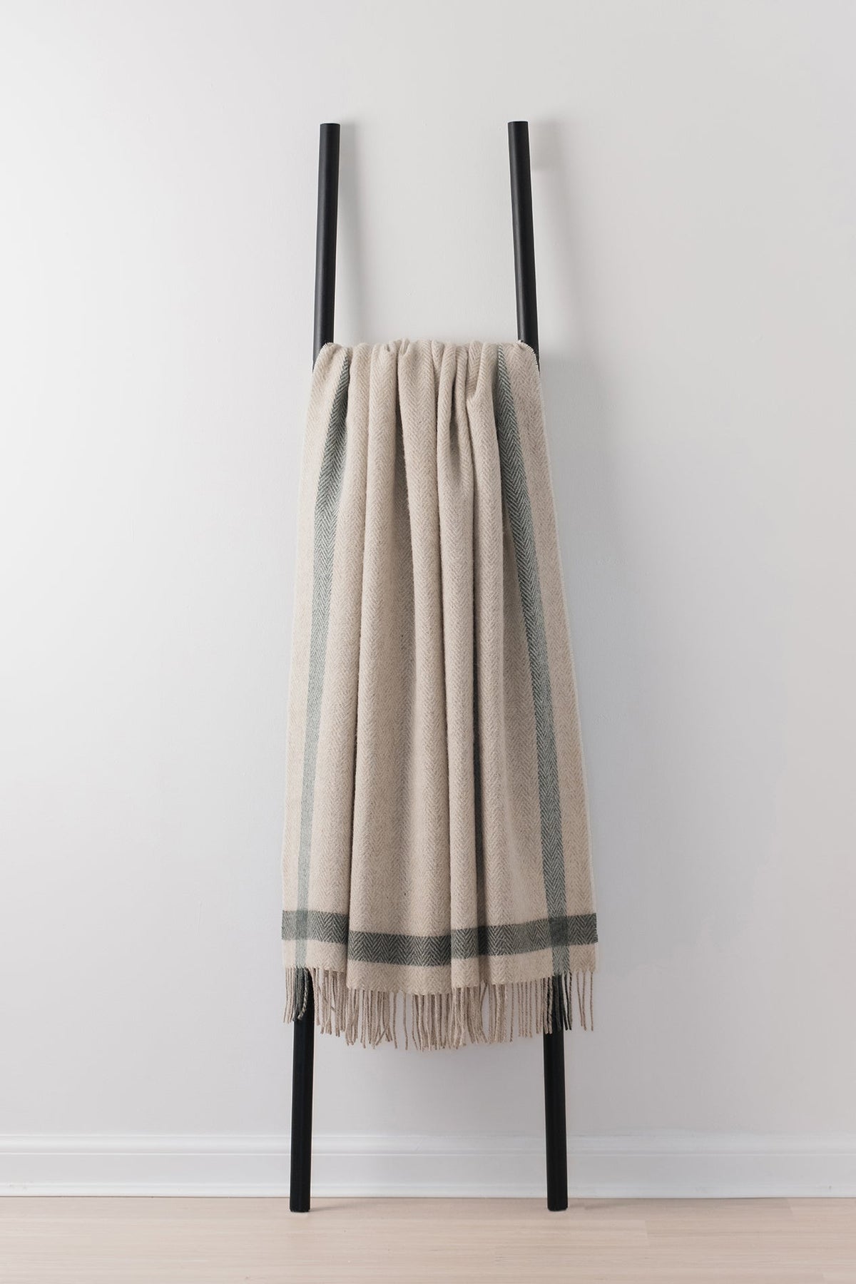 Stix Barley recycled wool throw by Remony