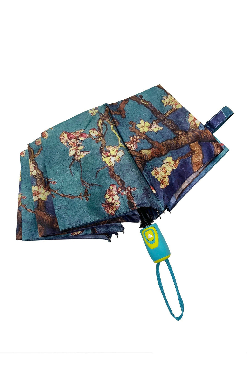 Van Gogh Almond Blossom Print Umbrella (Short): Blue