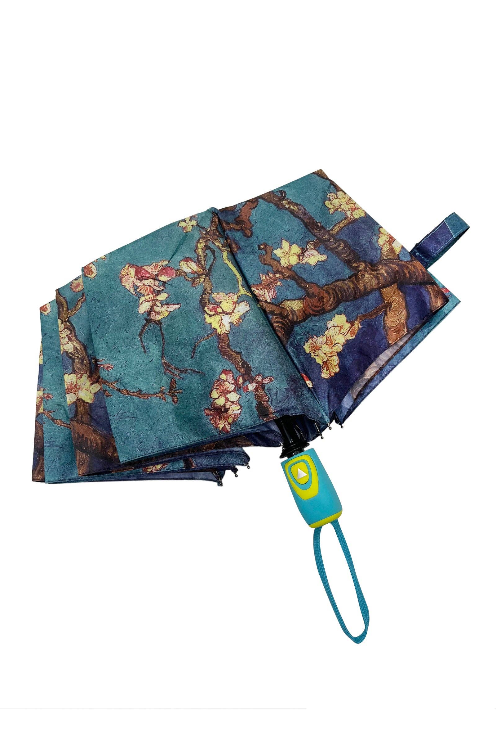 Van Gogh Almond Blossom Print Umbrella (Short): Blue