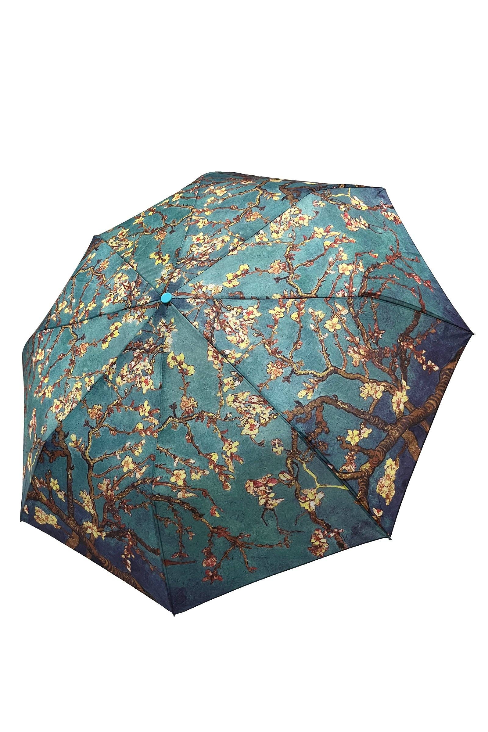 Van Gogh Almond Blossom Print Umbrella (Short): Blue