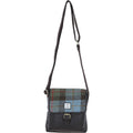Leather & Harris Tweed Flap Crossbody Bag – Brown / Macleod, view 1