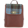 Leather & Harris Tweed Compact Backpack – Tan / Macleod, view 1