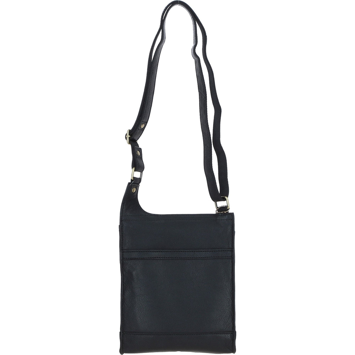 Leather & Harris Tweed Crossbody Bag – Black / Watch, view 3