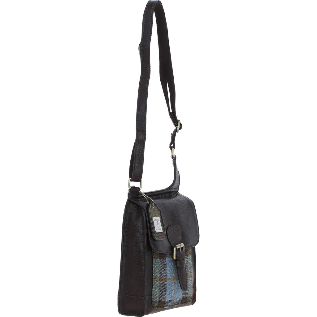 Leather & Harris Tweed Crossbody Bag – Brown / Macleod, view 4