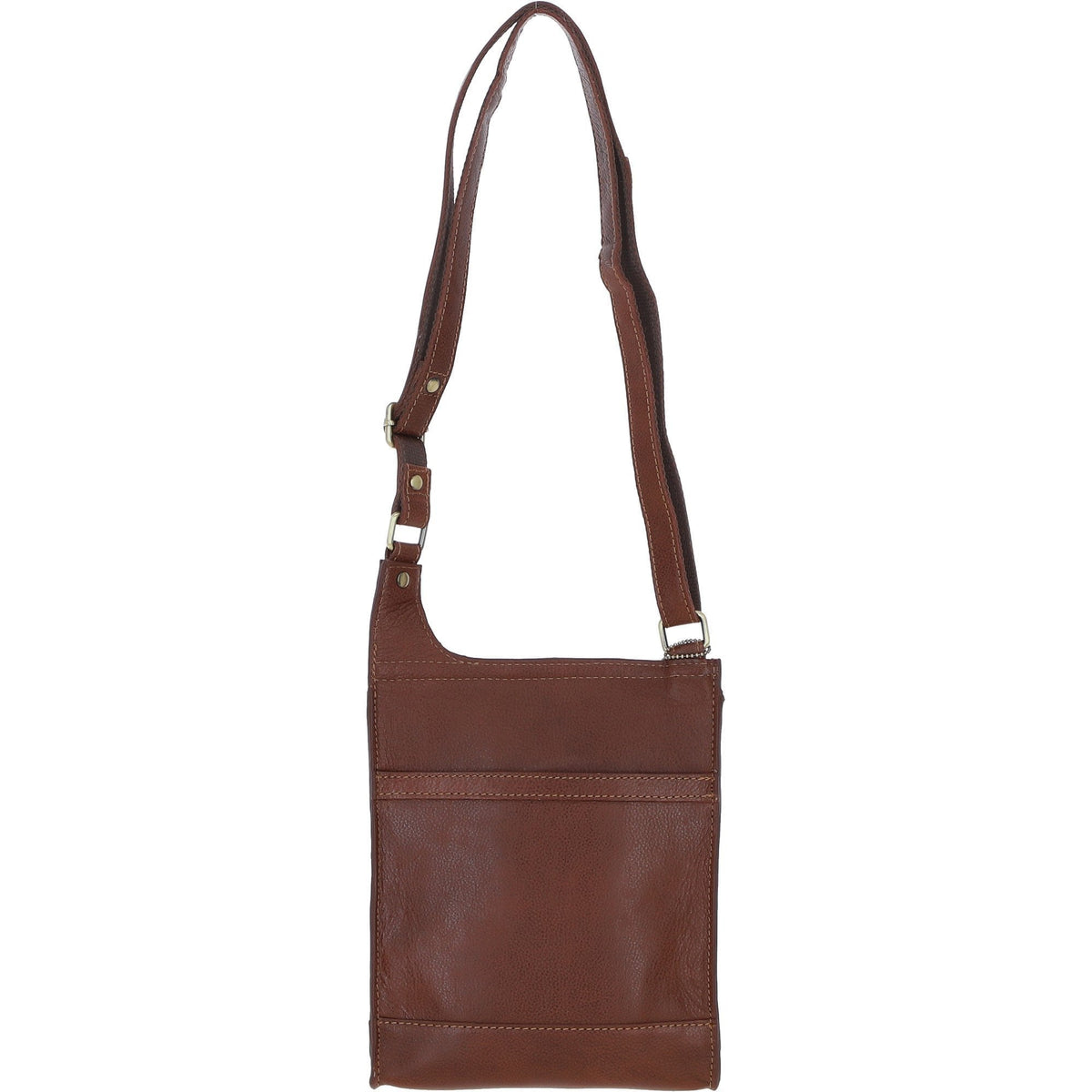 Leather & Harris Tweed Crossbody Bag – Tan / Green / Red, view 3