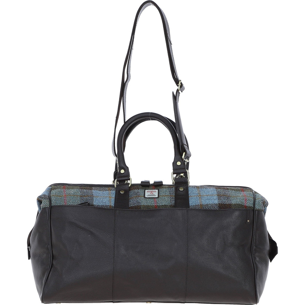 Leather & Harris Tweed Doctor Holdall – Brown / Macleod, view 1