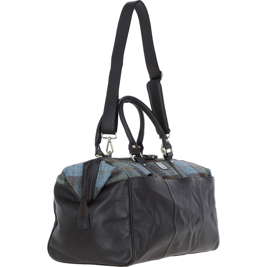 Leather & Harris Tweed Doctor Holdall – Brown / Macleod, view 4