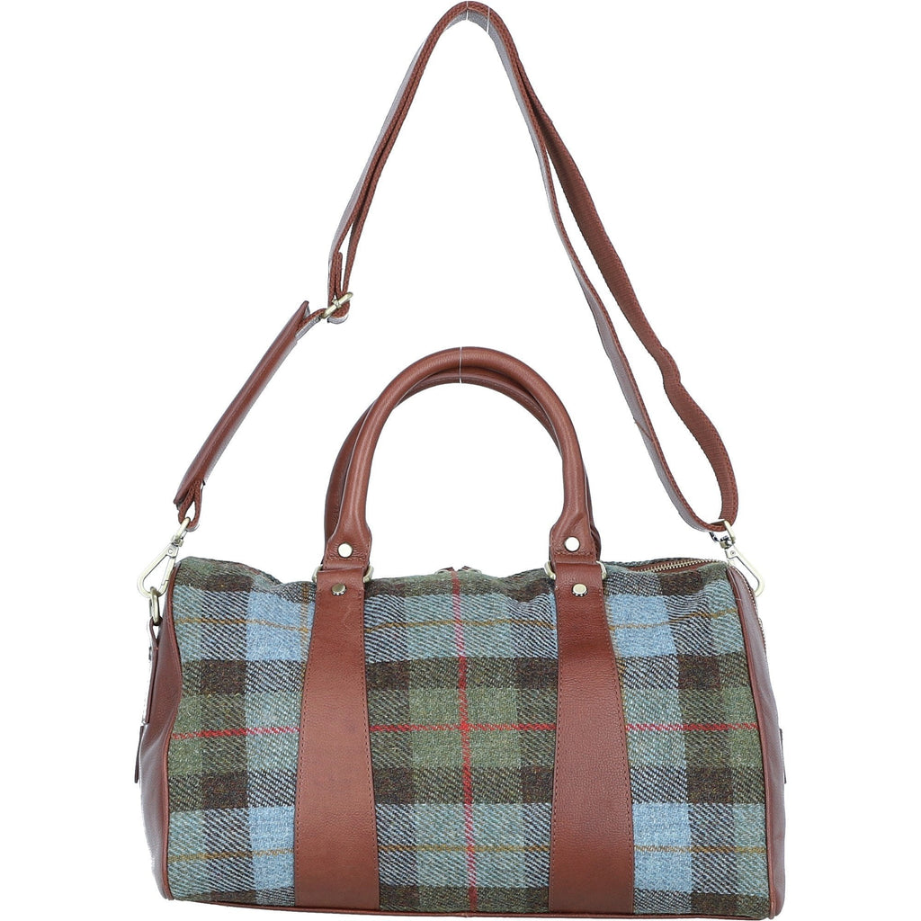 Leather & Harris Tweed Small Holdall – Tan / Macleod, view 3