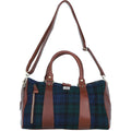 Leather & Harris Tweed Small Holdall – Tan / Watch, view 1