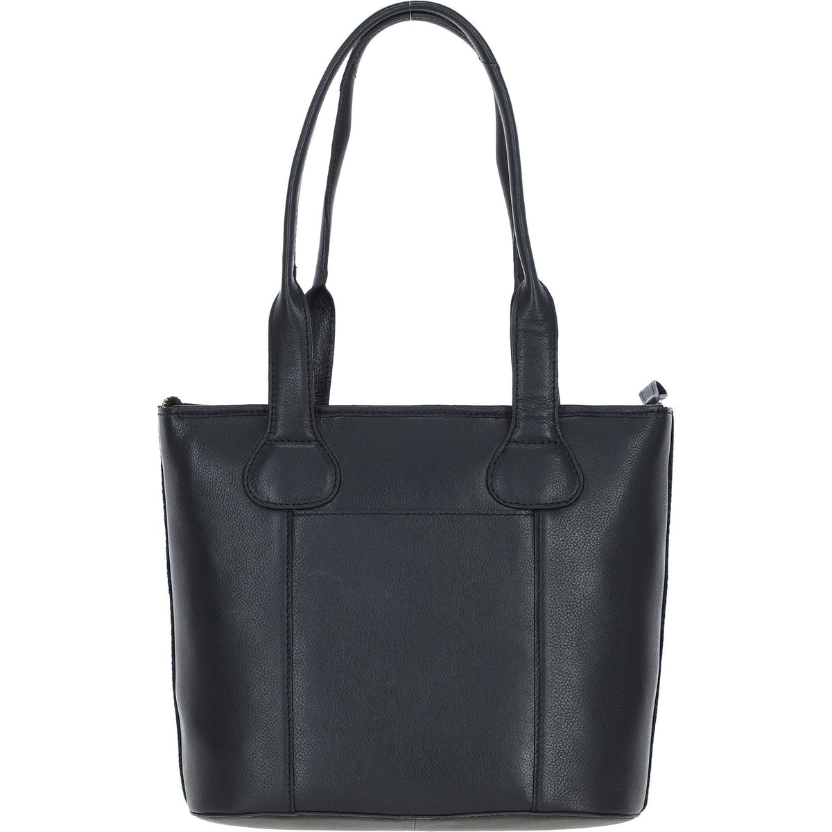 Leather & Harris Tweed Shopper Shoulder Bag – Black / Watch, view 3