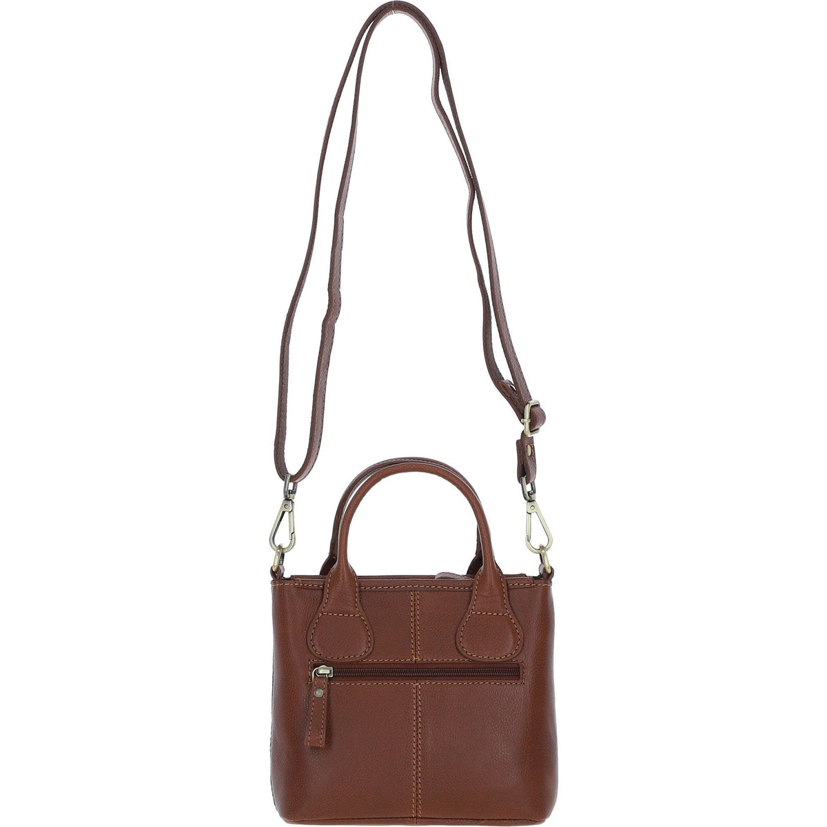 Leather & Harris Tweed Small Grab Bag – Tan / Macleod, view 3