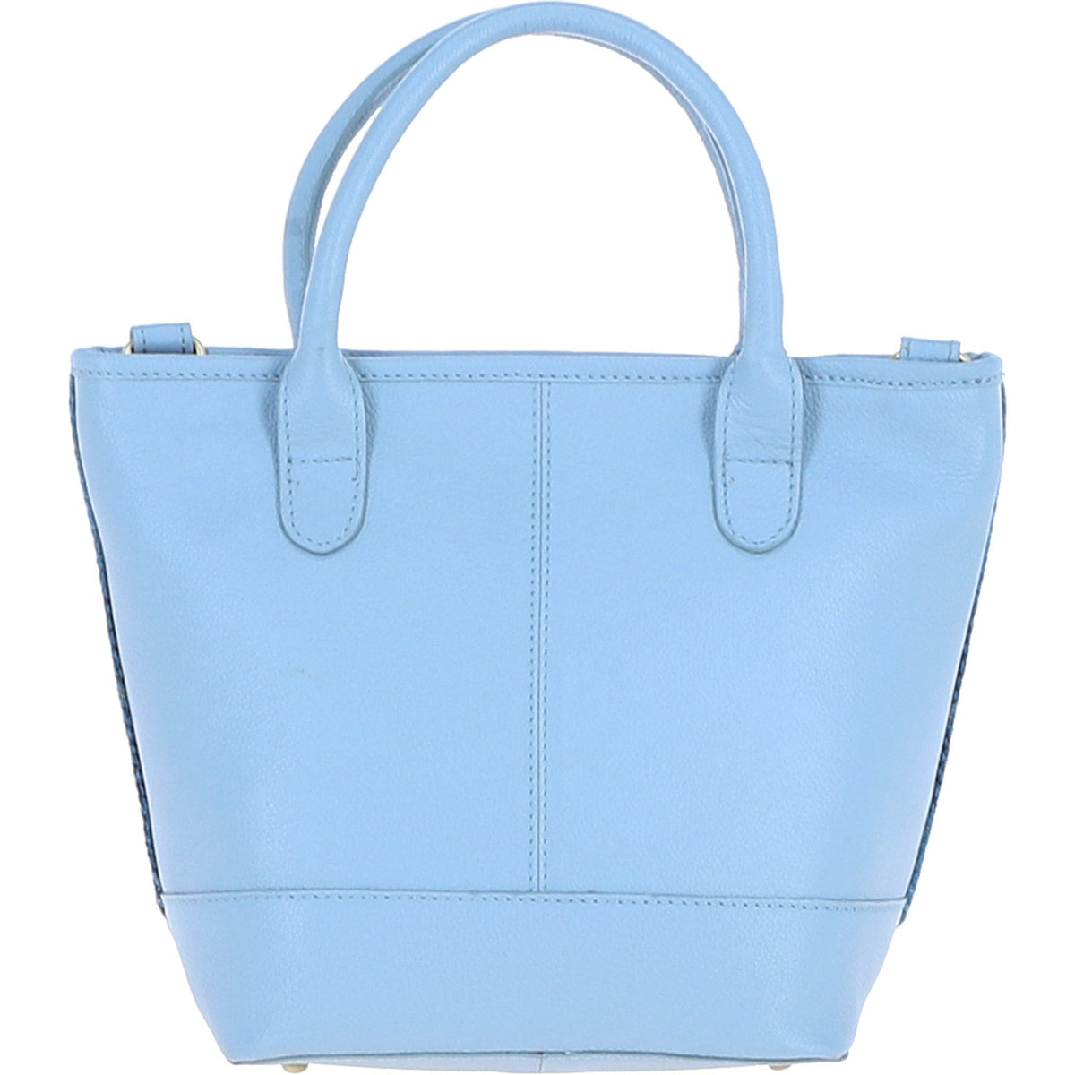 Leather & Harris Tweed Large Grab Bag – Baby-blue / Blue, view 3