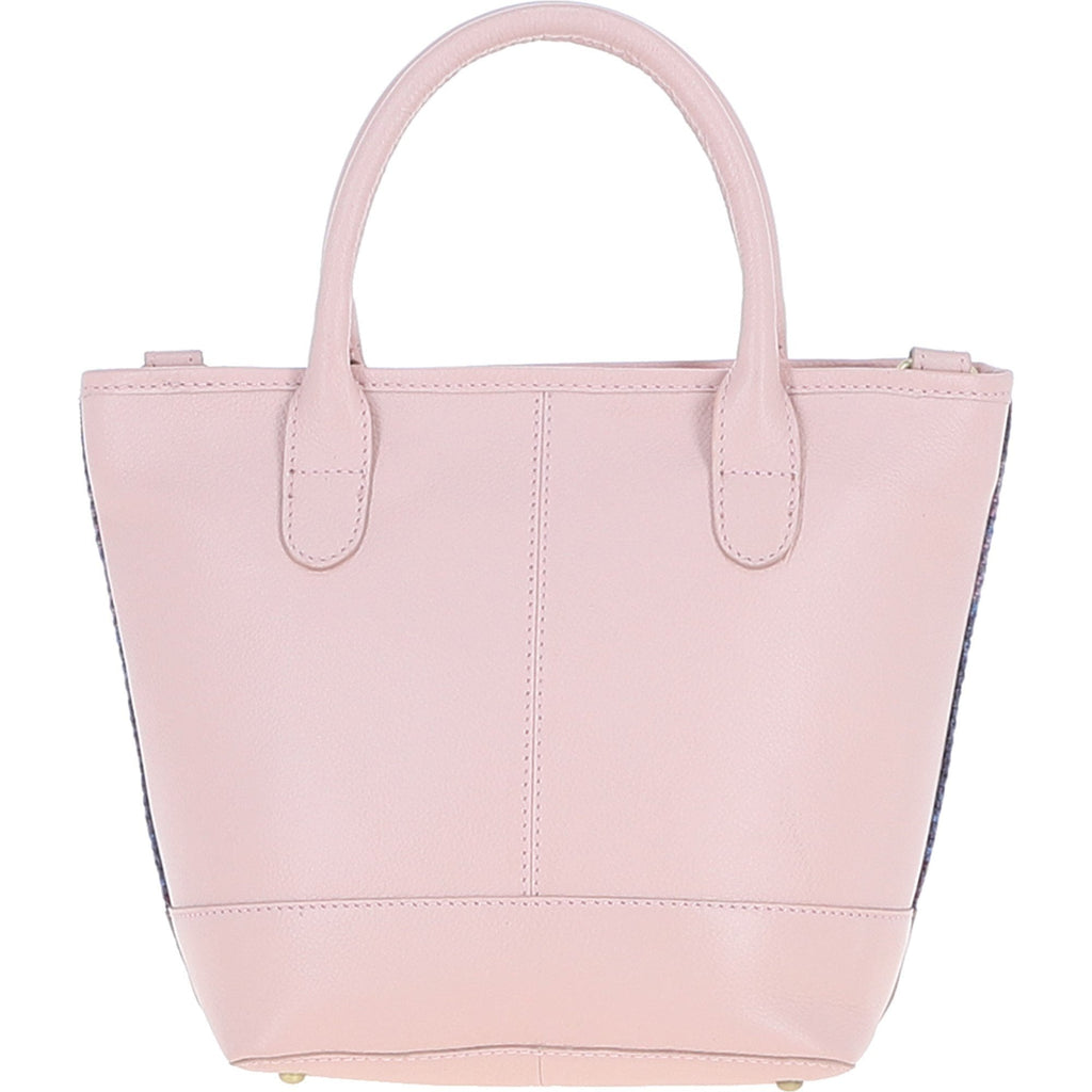 Leather & Harris Tweed Large Grab Bag – Baby-pink / Pink, view 3