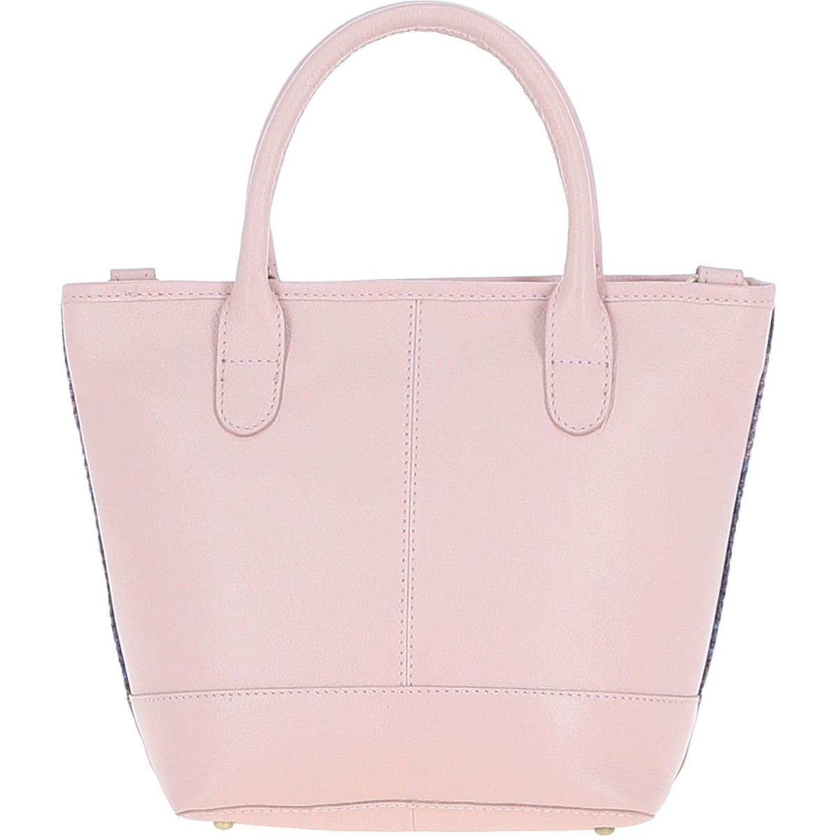 Leather & Harris Tweed Large Grab Bag – Baby-pink / Pink, view 3
