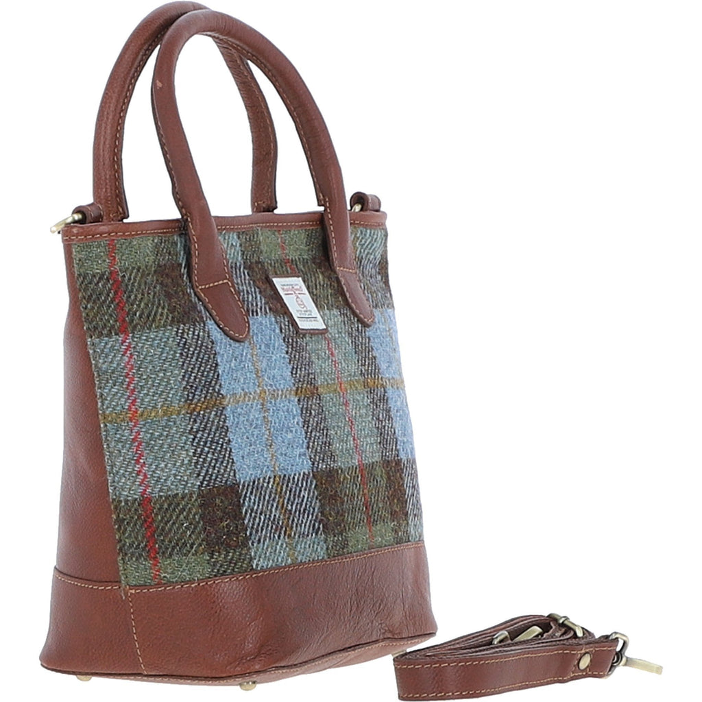 Leather & Harris Tweed Large Grab Bag – Tan / Macleod, view 4