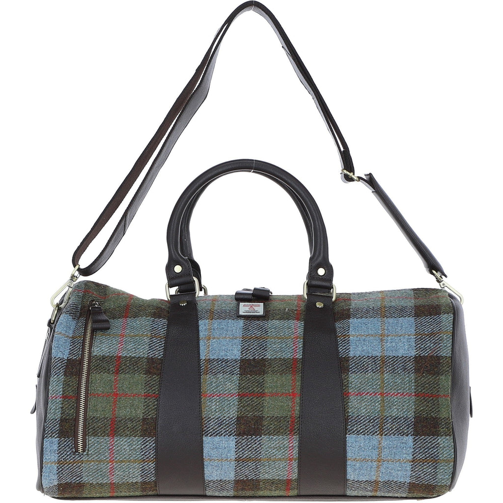 Leather & Harris Tweed Large Holdall – Brown / Macleod, view 1