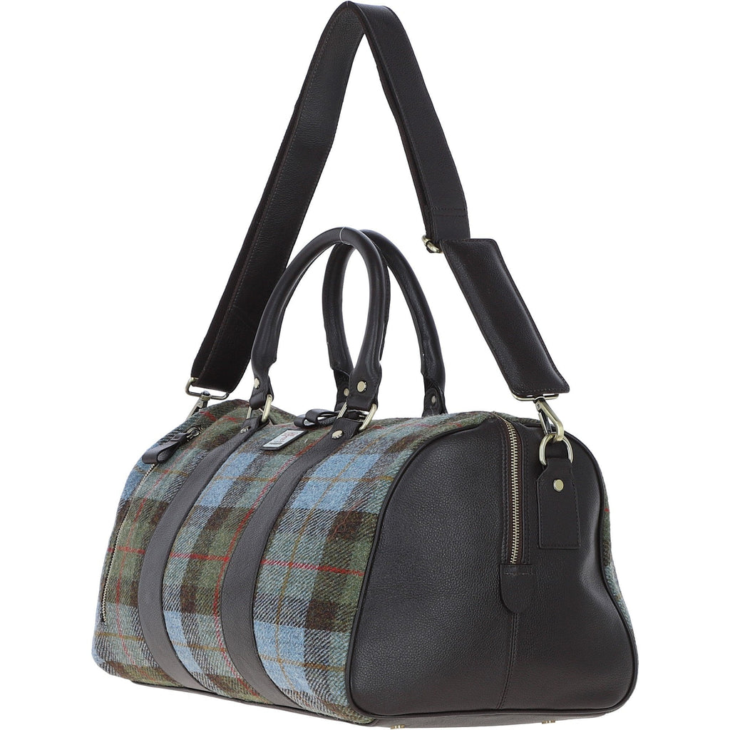 Leather & Harris Tweed Large Holdall – Brown / Macleod, view 2