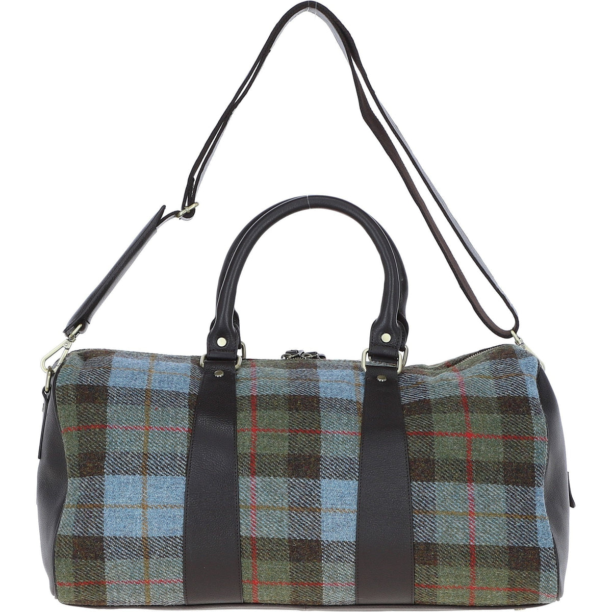 Leather & Harris Tweed Large Holdall – Brown / Macleod, view 3