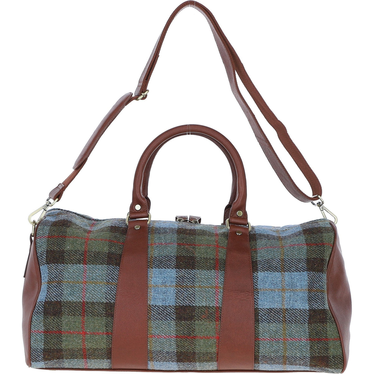 Leather & Harris Tweed Large Holdall – Tan / Macleod, view 3