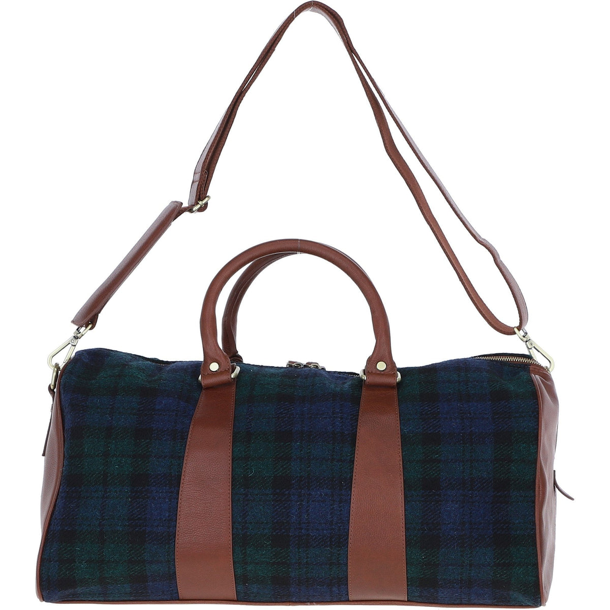 Leather & Harris Tweed Large Holdall – Tan / Watch, view 3