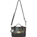 Leather & Harris Tweed Small Twist Lock Satchel – Brown / Macleod, view 1