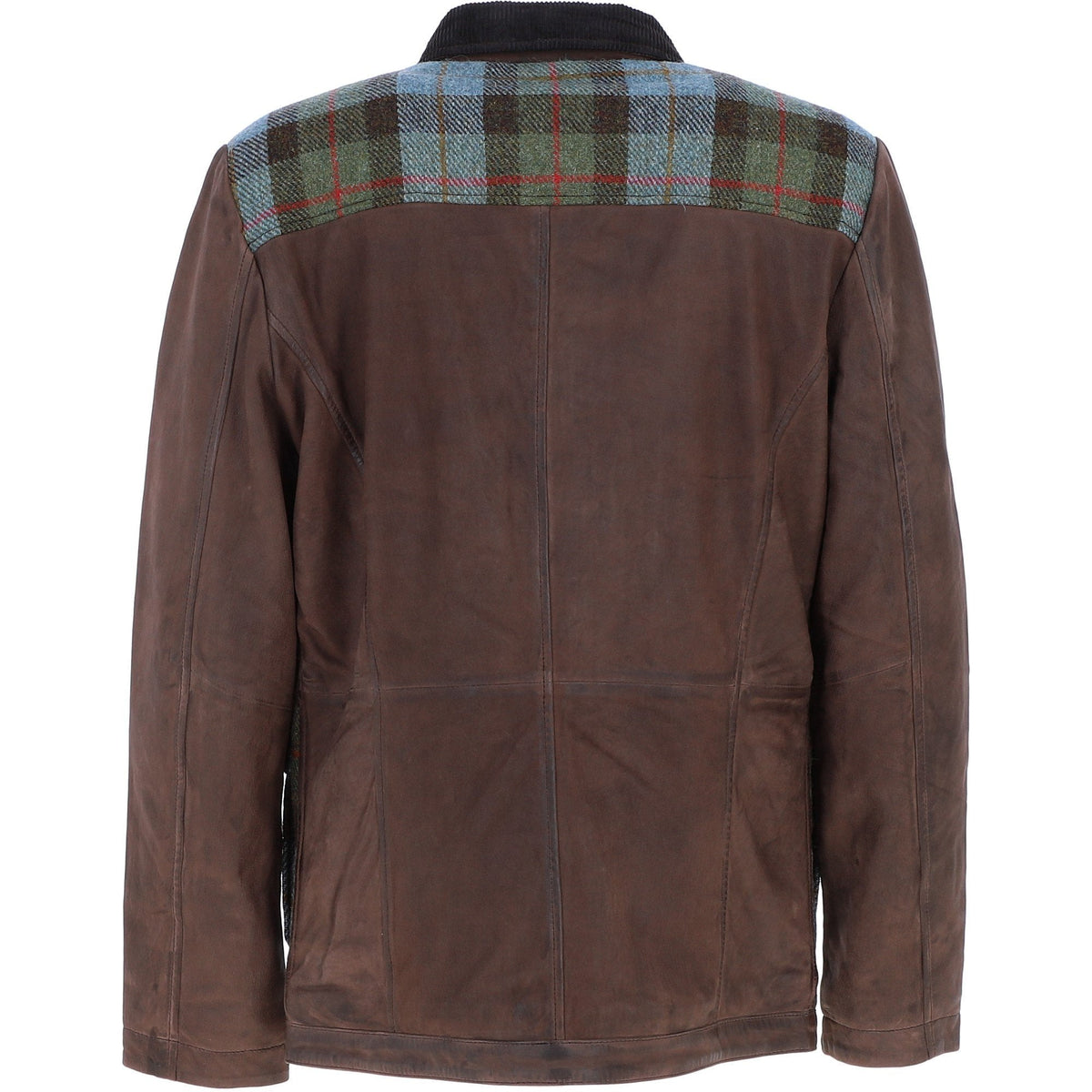 Men's Leather & Harris Tweed Jacket – Brown / Macleod, view 3