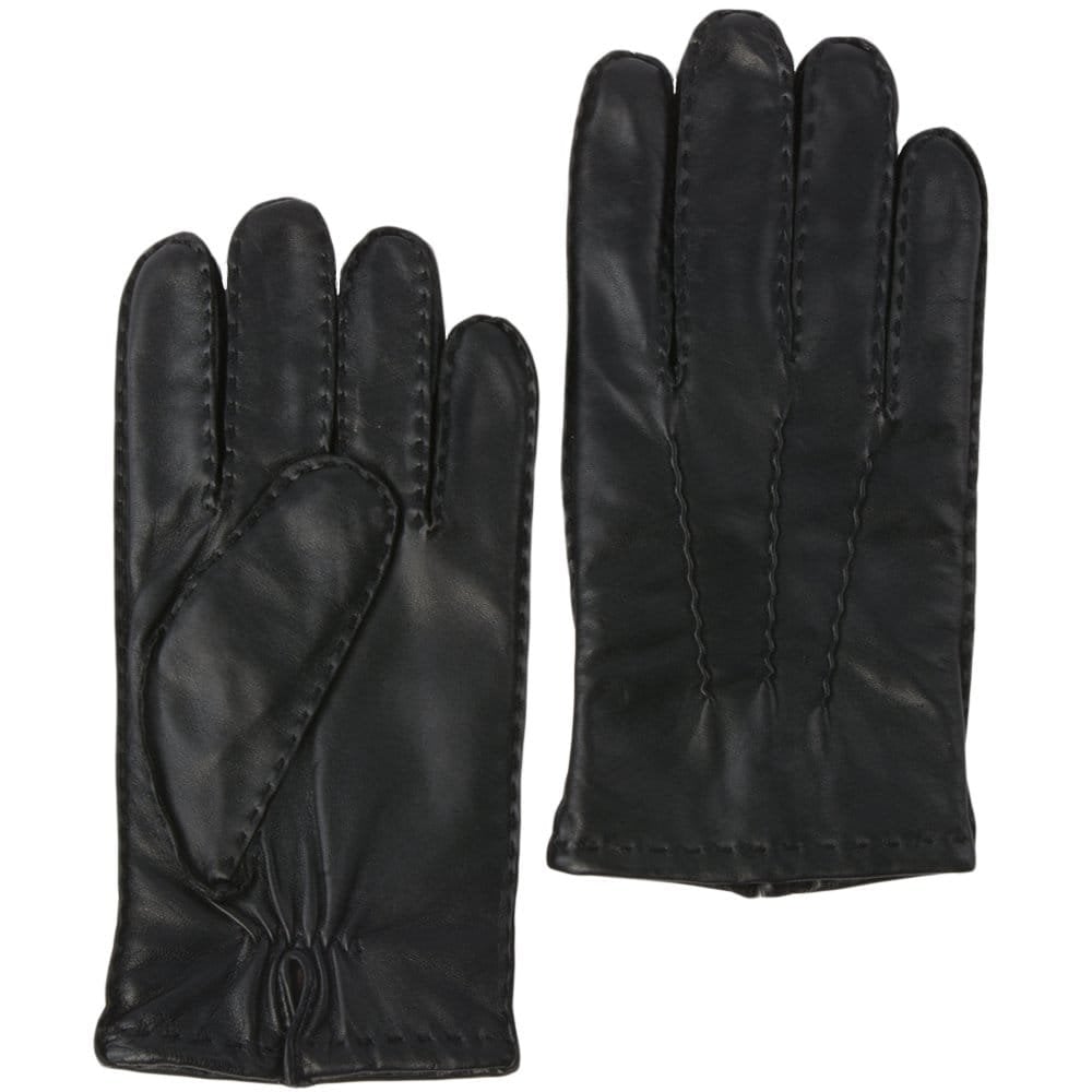 Alnwick Men's Wool-Lined Leather Gloves – Black