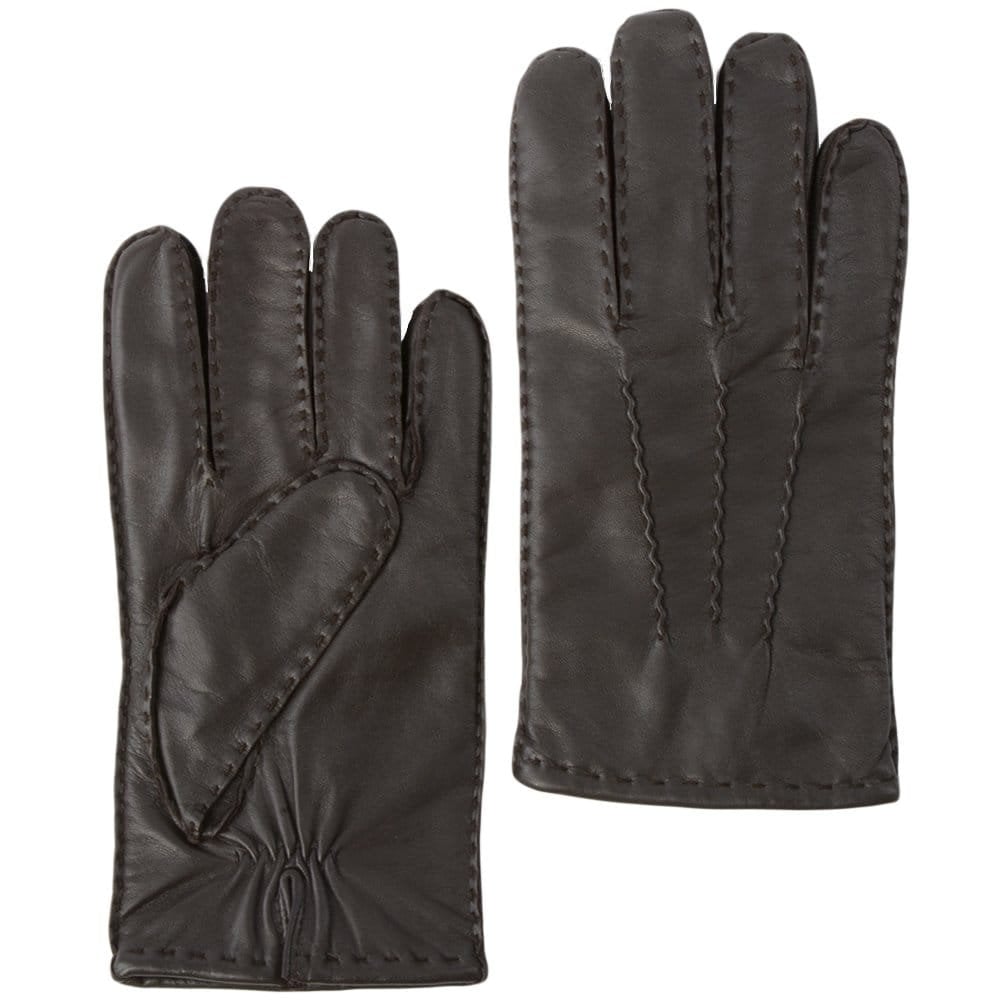 Alnwick Men's Wool-Lined Leather Gloves – Brown