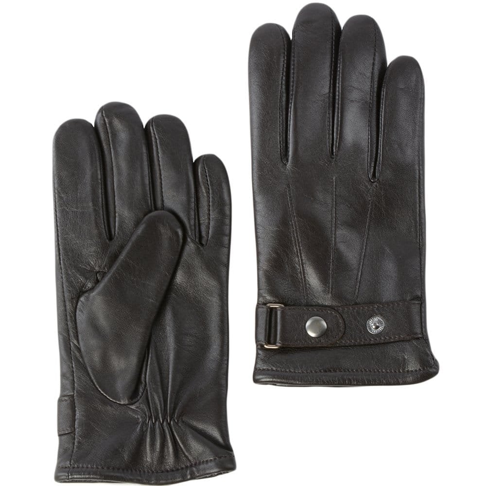 Warkworth Men's Fleece-Lined Leather Gloves – Brown