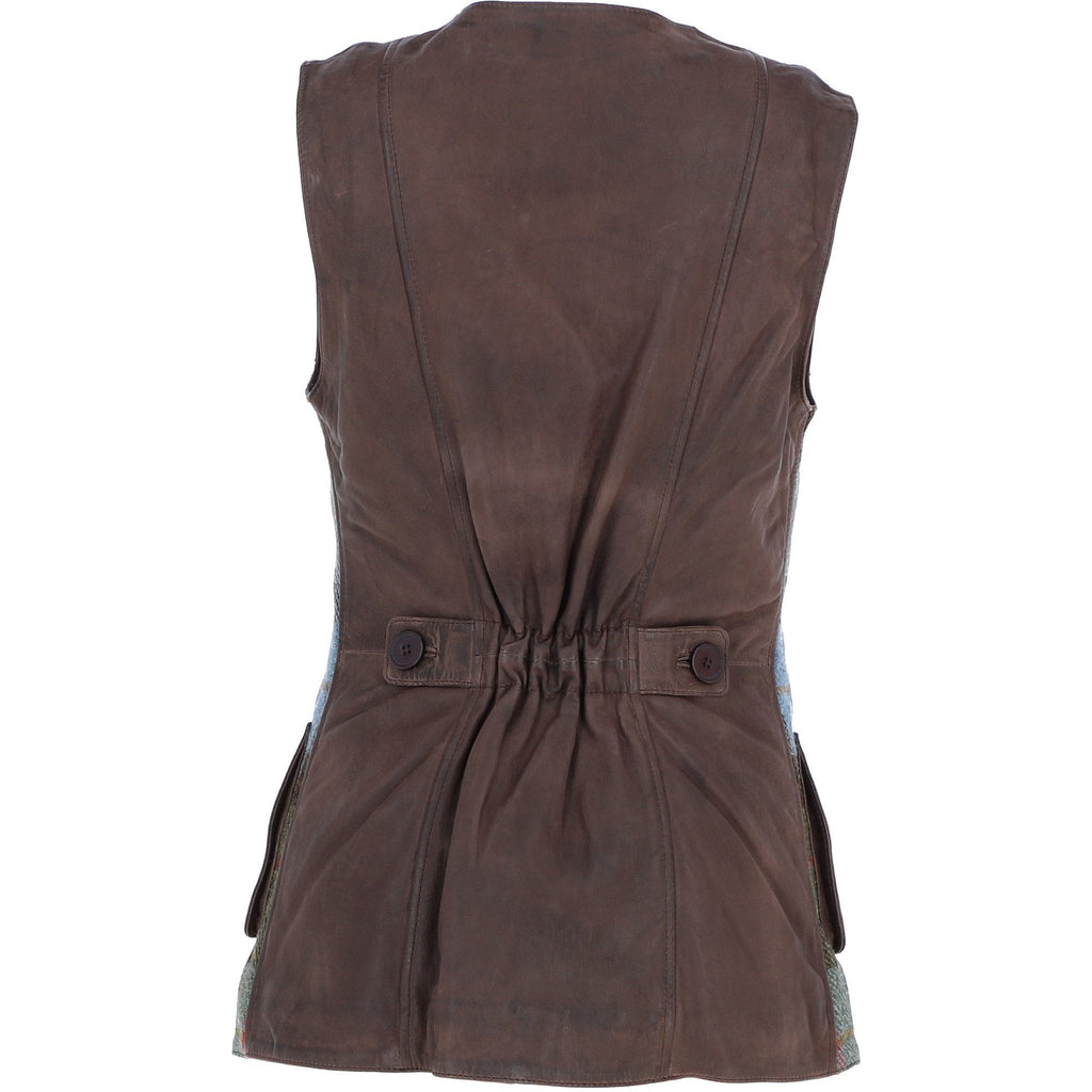 Women's Country Tweed Buttoned Gilet – Brown / Macleod, view 3