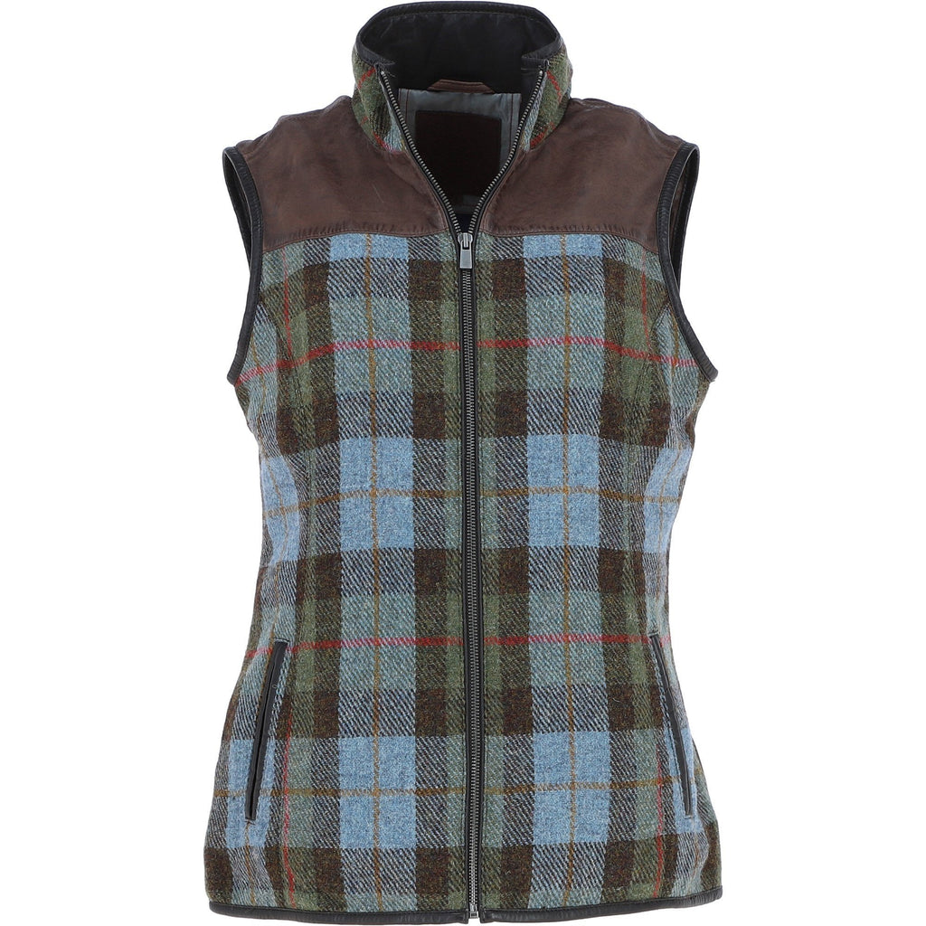 Women's Country Tweed Zip Gilet – Brown / Macleod, view 1