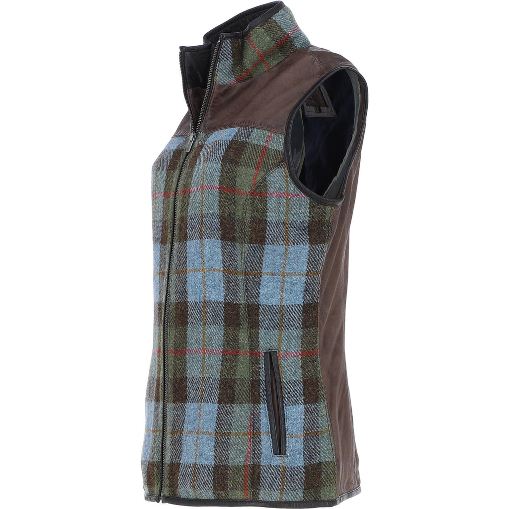 Women's Country Tweed Zip Gilet – Brown / Macleod, view 2