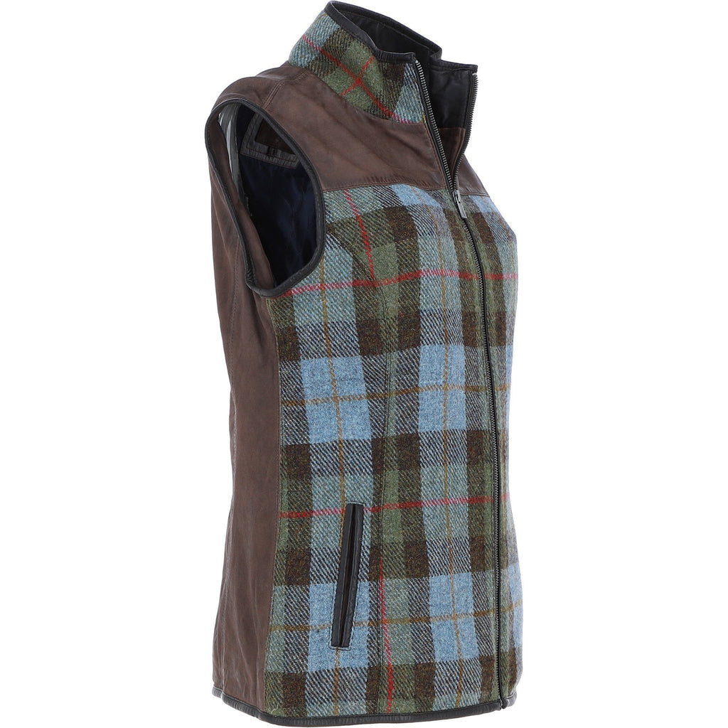 Women's Country Tweed Zip Gilet – Brown / Macleod, view 4