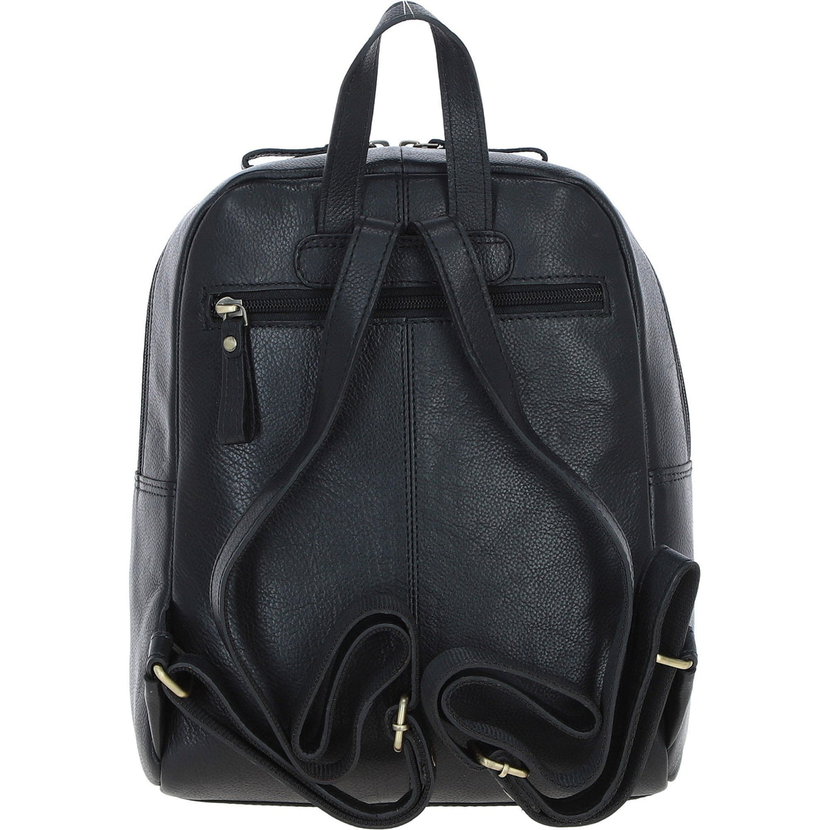 Leather & Harris Tweed Classic Backpack – Black / Green / Red, view 3